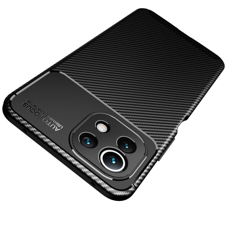 For Xiaomi Mi 11 Lite Carbon Fiber Texture Shockproof TPU Case(Black) - Xiaomi Cases by buy2fix | Online Shopping UK | buy2fix