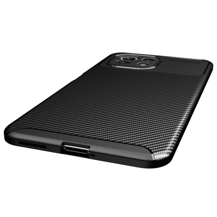 For Xiaomi Mi 11 Lite Carbon Fiber Texture Shockproof TPU Case(Black) - Xiaomi Cases by buy2fix | Online Shopping UK | buy2fix