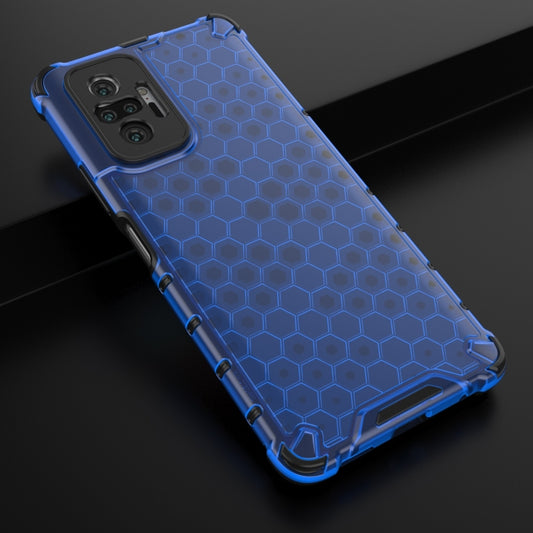 For Xiaomi Redmi Note 10 Pro Shockproof Honeycomb PC + TPU Case(Blue) by buy2fix