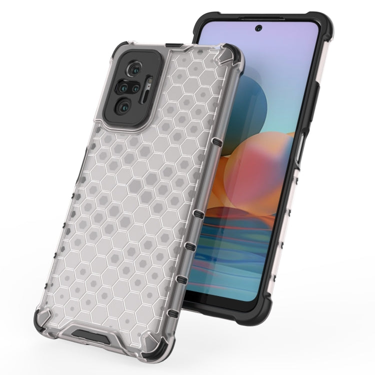 For Xiaomi Redmi Note 10 Pro Shockproof Honeycomb PC + TPU Case(Blue) by buy2fix