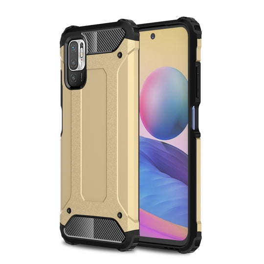 For Xiaomi Redmi Note 10 5G Magic Armor TPU + PC Combination Case(Gold)