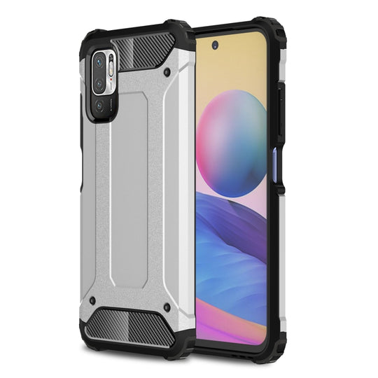 For Xiaomi Redmi Note 10 5G Magic Armor TPU + PC Combination Case(Silver)