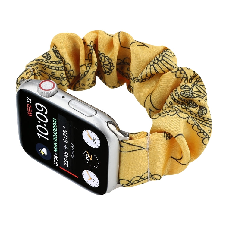 Fabric Hair Ring Watch Band For Apple Watch Ultra 49mm&Watch Ultra 2 49mm / Series 9&8&7 45mm / SE 3&SE 2&6&SE&5&4 44mm / 3&2&1 42mm(2) by buy2fix
