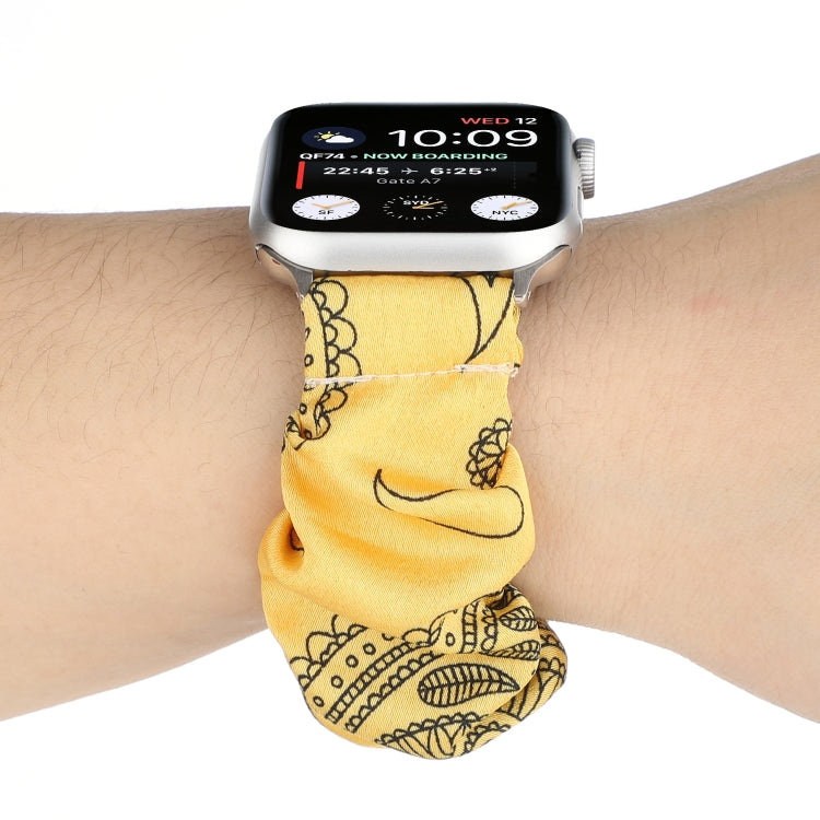 Fabric Hair Ring Watch Band For Apple Watch Ultra 49mm&Watch Ultra 2 49mm / Series 9&8&7 45mm / SE 3&SE 2&6&SE&5&4 44mm / 3&2&1 42mm(2) by buy2fix