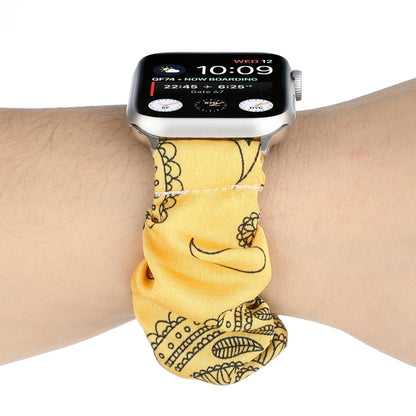 Fabric Hair Ring Watch Band For Apple Watch Ultra 49mm&Watch Ultra 2 49mm / Series 9&8&7 45mm / SE 3&SE 2&6&SE&5&4 44mm / 3&2&1 42mm(2) by buy2fix