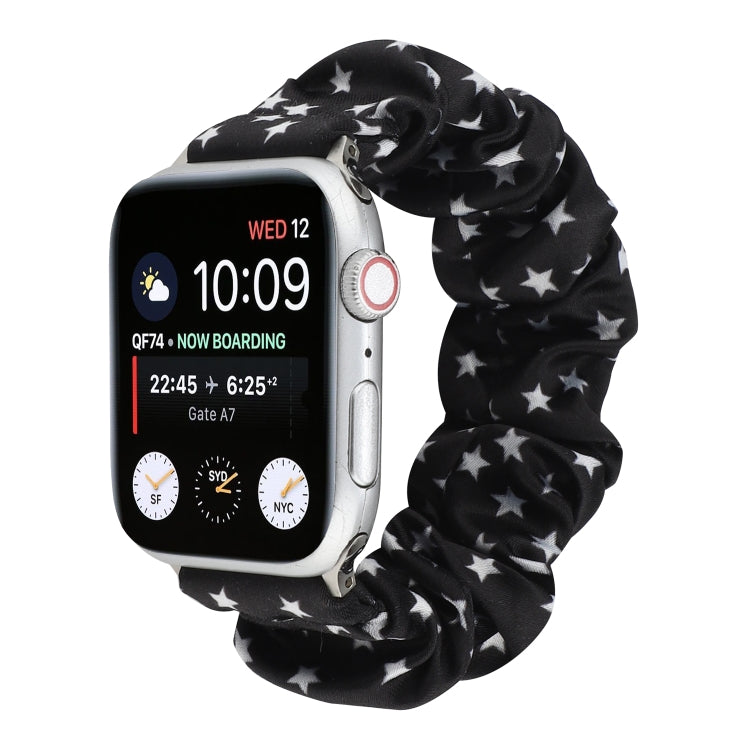 Fabric Hair Ring Watch Band For Apple Watch Ultra 49mm&Watch Ultra 2 49mm / Series 9&8&7 45mm / SE 3&SE 2&6&SE&5&4 44mm / 3&2&1 42mm(3) by buy2fix