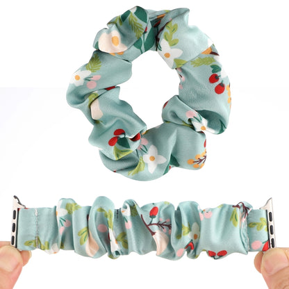 Fabric Hair Ring Watch Band For Apple Watch Ultra 49mm&Watch Ultra 2 49mm / Series 9&8&7 45mm / SE 3&SE 2&6&SE&5&4 44mm / 3&2&1 42mm(4) by buy2fix