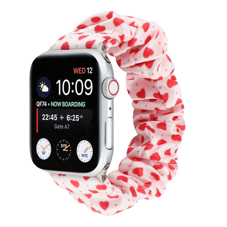 Fabric Hair Ring Watch Band For Apple Watch Ultra 49mm&Watch Ultra 2 49mm / Series 9&8&7 45mm / SE 3&SE 2&6&SE&5&4 44mm / 3&2&1 42mm(7) by buy2fix
