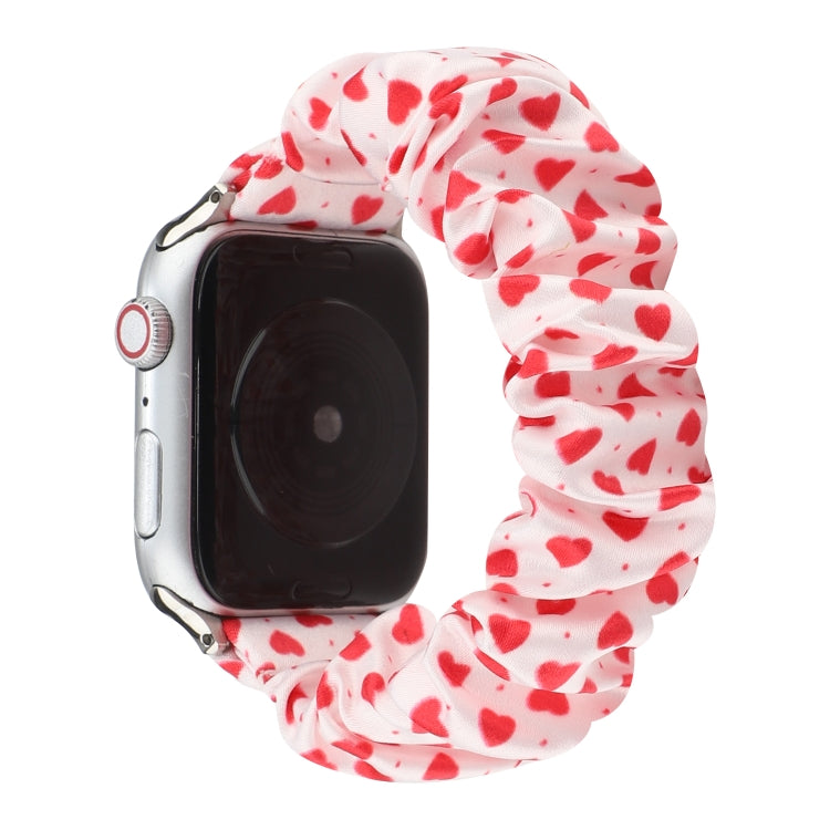 Fabric Hair Ring Watch Band For Apple Watch Ultra 49mm&Watch Ultra 2 49mm / Series 9&8&7 45mm / SE 3&SE 2&6&SE&5&4 44mm / 3&2&1 42mm(7) by buy2fix