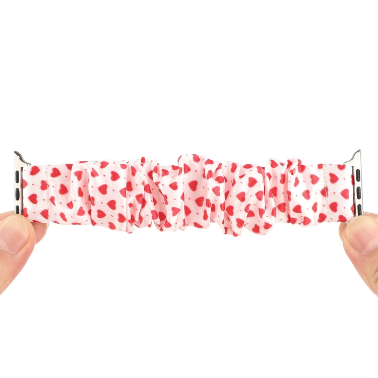 Fabric Hair Ring Watch Band For Apple Watch Ultra 49mm&Watch Ultra 2 49mm / Series 9&8&7 45mm / SE 3&SE 2&6&SE&5&4 44mm / 3&2&1 42mm(7) by buy2fix