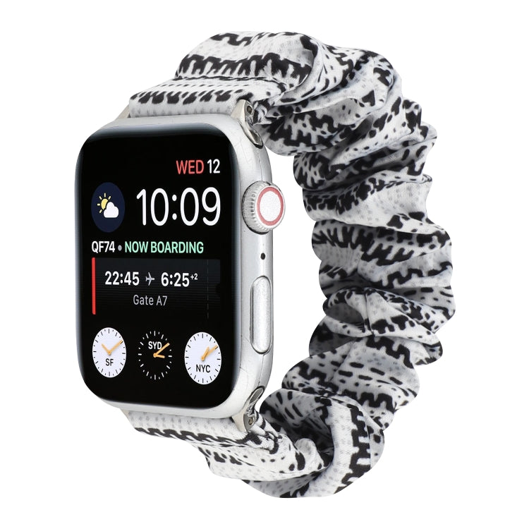 Fabric Hair Ring Watch Band For Apple Watch Ultra 49mm&Watch Ultra 2 49mm / Series 9&8&7 45mm / SE 3&SE 2&6&SE&5&4 44mm / 3&2&1 42mm(8) by buy2fix
