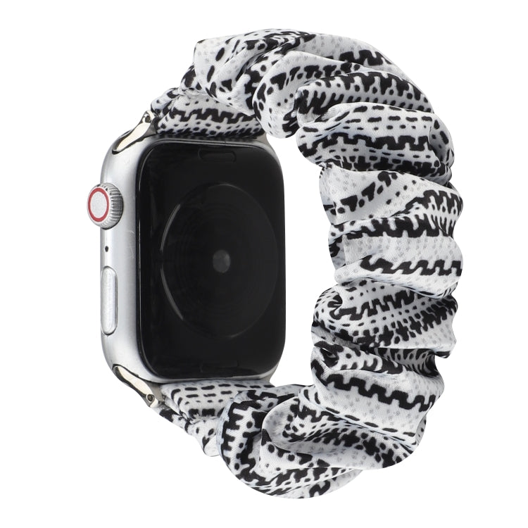 Fabric Hair Ring Watch Band For Apple Watch Ultra 49mm&Watch Ultra 2 49mm / Series 9&8&7 45mm / SE 3&SE 2&6&SE&5&4 44mm / 3&2&1 42mm(8) by buy2fix