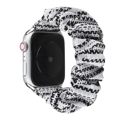 Fabric Hair Ring Watch Band For Apple Watch Ultra 49mm&Watch Ultra 2 49mm / Series 9&8&7 45mm / SE 3&SE 2&6&SE&5&4 44mm / 3&2&1 42mm(8) by buy2fix