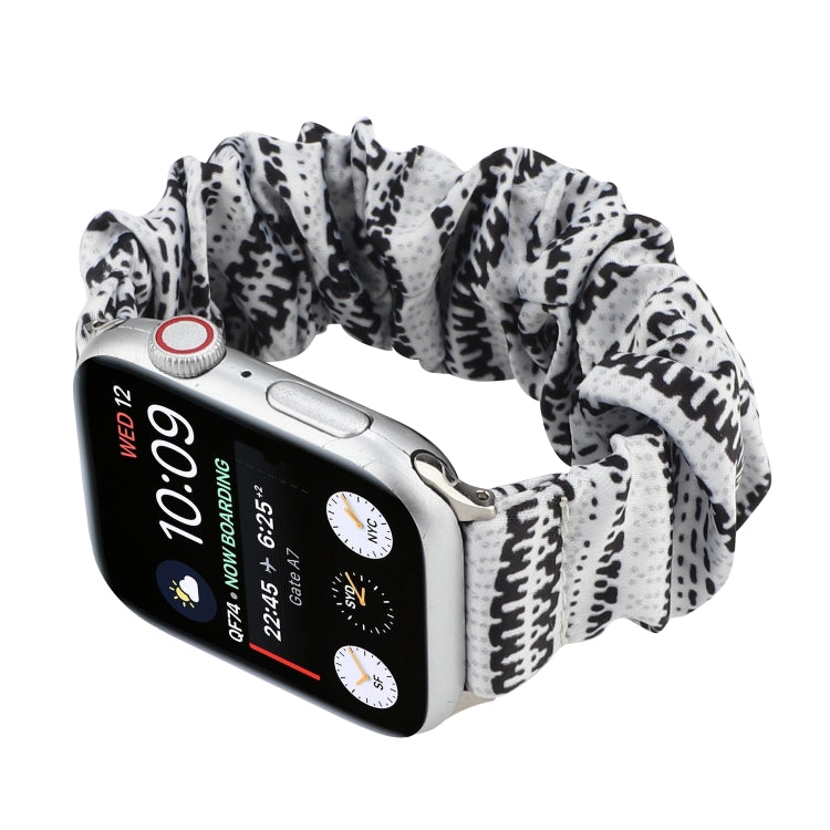 Fabric Hair Ring Watch Band For Apple Watch Ultra 49mm&Watch Ultra 2 49mm / Series 9&8&7 45mm / SE 3&SE 2&6&SE&5&4 44mm / 3&2&1 42mm(8) by buy2fix