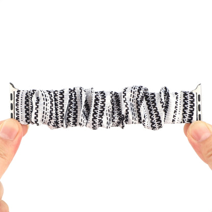 Fabric Hair Ring Watch Band For Apple Watch Ultra 49mm&Watch Ultra 2 49mm / Series 9&8&7 45mm / SE 3&SE 2&6&SE&5&4 44mm / 3&2&1 42mm(8) by buy2fix