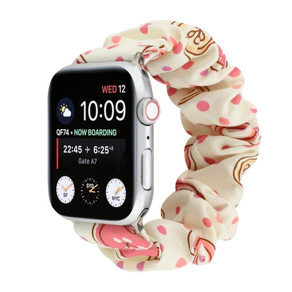 Fabric Hair Ring Watch Band For Apple Watch Ultra 49mm&Watch Ultra 2 49mm / Series 9&8&7 45mm / SE 3&SE 2&6&SE&5&4 44mm / 3&2&1 42mm(9) by buy2fix