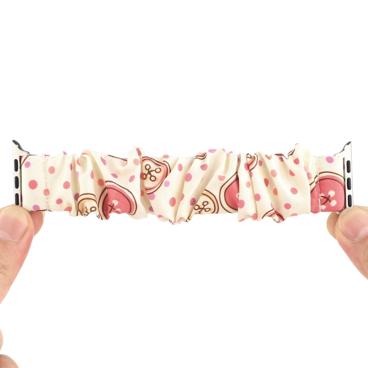 Fabric Hair Ring Watch Band For Apple Watch Ultra 49mm&Watch Ultra 2 49mm / Series 9&8&7 45mm / SE 3&SE 2&6&SE&5&4 44mm / 3&2&1 42mm(9) by buy2fix