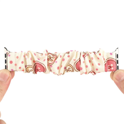 Fabric Hair Ring Watch Band For Apple Watch Ultra 49mm&Watch Ultra 2 49mm / Series 9&8&7 45mm / SE 3&SE 2&6&SE&5&4 44mm / 3&2&1 42mm(9) by buy2fix