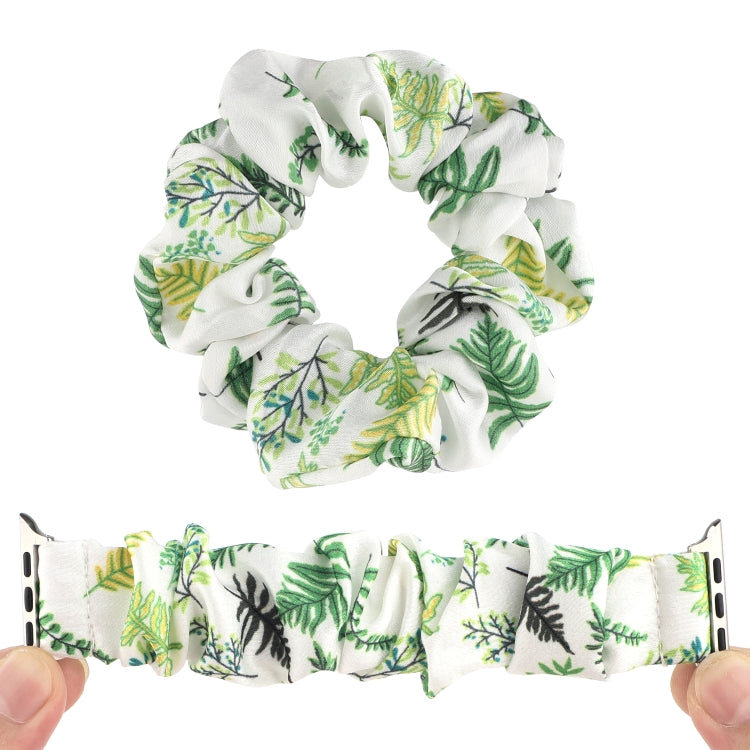 Fabric Hair Ring Watch Band For Apple Watch Ultra 49mm&Watch Ultra 2 49mm / Series 9&8&7 45mm / SE 3&SE 2&6&SE&5&4 44mm / 3&2&1 42mm(10) by buy2fix