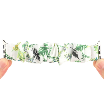 Fabric Hair Ring Watch Band For Apple Watch Ultra 49mm&Watch Ultra 2 49mm / Series 9&8&7 45mm / SE 3&SE 2&6&SE&5&4 44mm / 3&2&1 42mm(10) by buy2fix