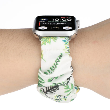 Fabric Hair Ring Watch Band For Apple Watch Ultra 49mm&Watch Ultra 2 49mm / Series 9&8&7 45mm / SE 3&SE 2&6&SE&5&4 44mm / 3&2&1 42mm(10) by buy2fix