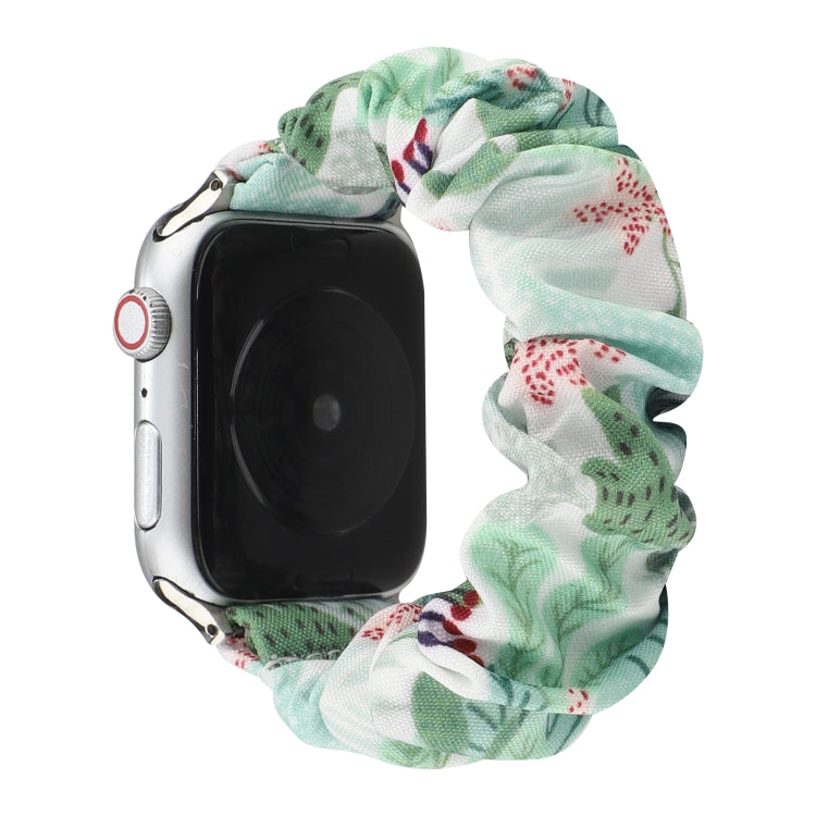 Fabric Hair Ring Watch Band For Apple Watch Ultra 49mm&Watch Ultra 2 49mm / Series 9&8&7 45mm / SE 3&SE 2&6&SE&5&4 44mm / 3&2&1 42mm(12) by buy2fix