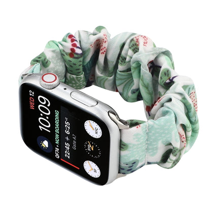 Fabric Hair Ring Watch Band For Apple Watch Ultra 49mm&Watch Ultra 2 49mm / Series 9&8&7 45mm / SE 3&SE 2&6&SE&5&4 44mm / 3&2&1 42mm(12) by buy2fix