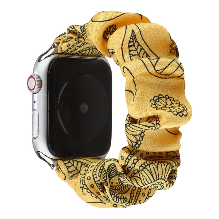 Fabric Hair Ring Watch Band For Apple Watch Series 9&8&7 41mm / SE 3&SE 2&6&SE&5&4 40mm / 3&2&1 38mm(2) by buy2fix