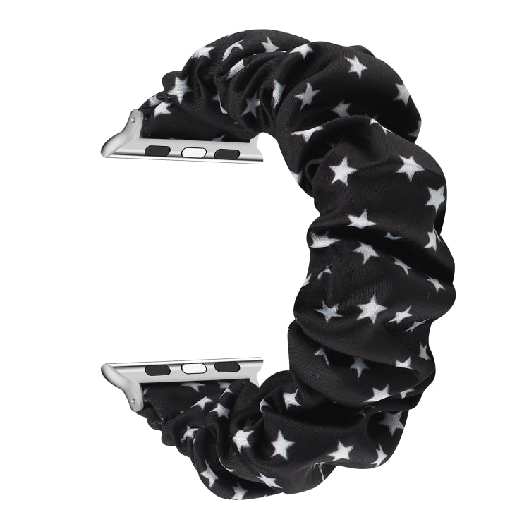 Fabric Hair Ring Watch Band For Apple Watch Series 9&8&7 41mm / SE 3&SE 2&6&SE&5&4 40mm / 3&2&1 38mm(3) by buy2fix