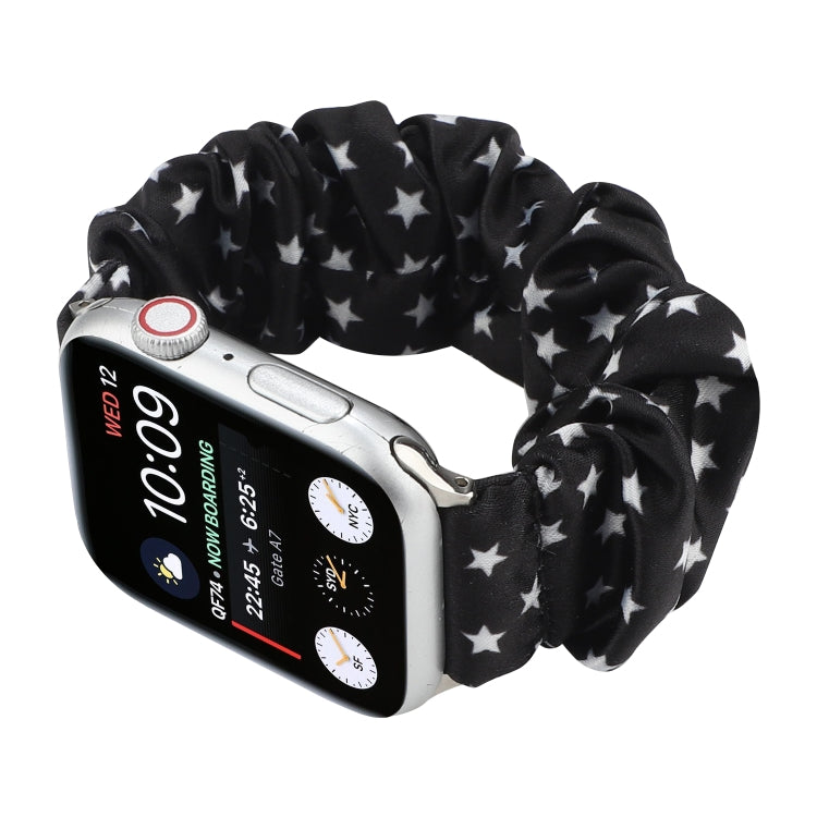 Fabric Hair Ring Watch Band For Apple Watch Series 9&8&7 41mm / SE 3&SE 2&6&SE&5&4 40mm / 3&2&1 38mm(3) by buy2fix