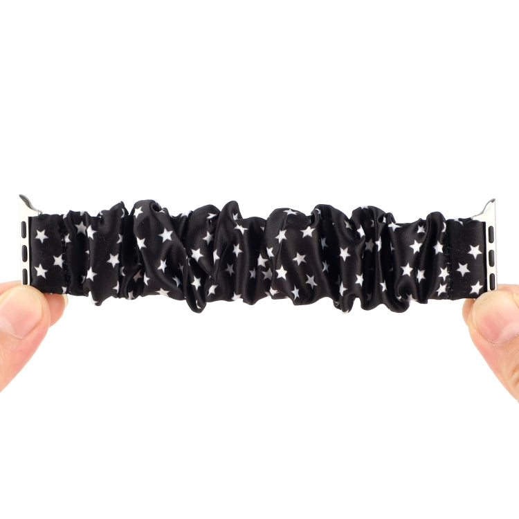 Fabric Hair Ring Watch Band For Apple Watch Series 9&8&7 41mm / SE 3&SE 2&6&SE&5&4 40mm / 3&2&1 38mm(3) by buy2fix