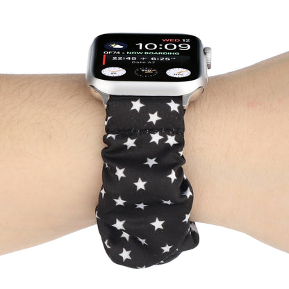 Fabric Hair Ring Watch Band For Apple Watch Series 9&8&7 41mm / SE 3&SE 2&6&SE&5&4 40mm / 3&2&1 38mm(3) by buy2fix