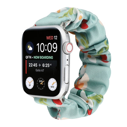 Fabric Hair Ring Watch Band For Apple Watch Series 9&8&7 41mm / SE 3&SE 2&6&SE&5&4 40mm / 3&2&1 38mm(4) by buy2fix