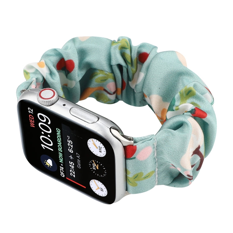Fabric Hair Ring Watch Band For Apple Watch Series 9&8&7 41mm / SE 3&SE 2&6&SE&5&4 40mm / 3&2&1 38mm(4) by buy2fix