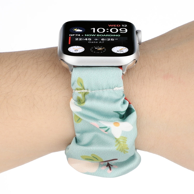 Fabric Hair Ring Watch Band For Apple Watch Series 9&8&7 41mm / SE 3&SE 2&6&SE&5&4 40mm / 3&2&1 38mm(4) by buy2fix