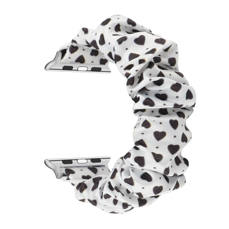 Fabric Hair Ring Watch Band For Apple Watch Series 9&8&7 41mm / SE 3&SE 2&6&SE&5&4 40mm / 3&2&1 38mm(5) by buy2fix