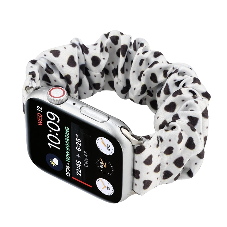 Fabric Hair Ring Watch Band For Apple Watch Series 9&8&7 41mm / SE 3&SE 2&6&SE&5&4 40mm / 3&2&1 38mm(5) by buy2fix