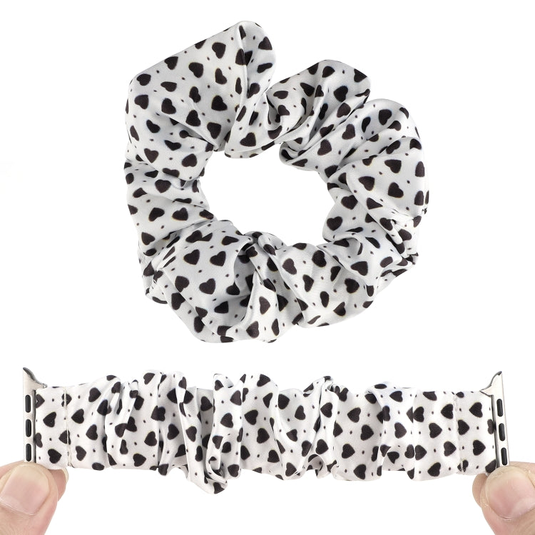 Fabric Hair Ring Watch Band For Apple Watch Series 9&8&7 41mm / SE 3&SE 2&6&SE&5&4 40mm / 3&2&1 38mm(5) by buy2fix