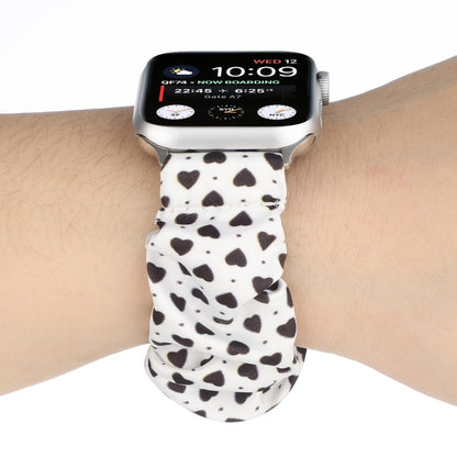 Fabric Hair Ring Watch Band For Apple Watch Series 9&8&7 41mm / SE 3&SE 2&6&SE&5&4 40mm / 3&2&1 38mm(5) by buy2fix