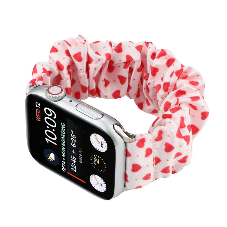 Fabric Hair Ring Watch Band For Apple Watch Series 9&8&7 41mm / SE 3&SE 2&6&SE&5&4 40mm / 3&2&1 38mm(7) by buy2fix