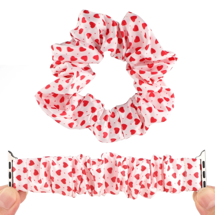 Fabric Hair Ring Watch Band For Apple Watch Series 9&8&7 41mm / SE 3&SE 2&6&SE&5&4 40mm / 3&2&1 38mm(7) by buy2fix