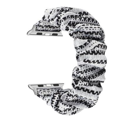 Fabric Hair Ring Watch Band For Apple Watch Series 9&8&7 41mm / SE 3&SE 2&6&SE&5&4 40mm / 3&2&1 38mm(8) by buy2fix