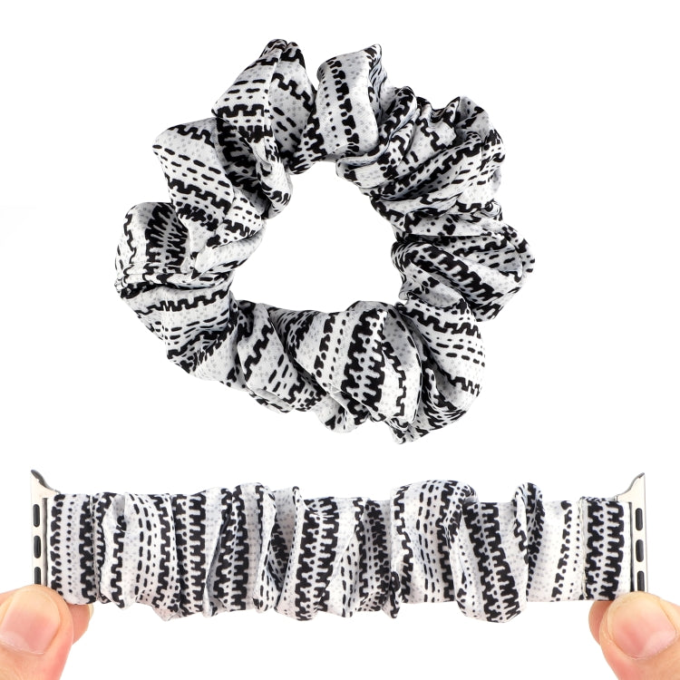 Fabric Hair Ring Watch Band For Apple Watch Series 9&8&7 41mm / SE 3&SE 2&6&SE&5&4 40mm / 3&2&1 38mm(8) by buy2fix