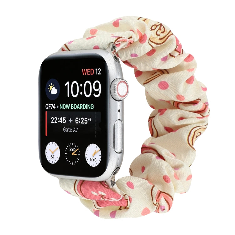 Fabric Hair Ring Watch Band For Apple Watch Series 9&8&7 41mm / SE 3&SE 2&6&SE&5&4 40mm / 3&2&1 38mm(9) by buy2fix