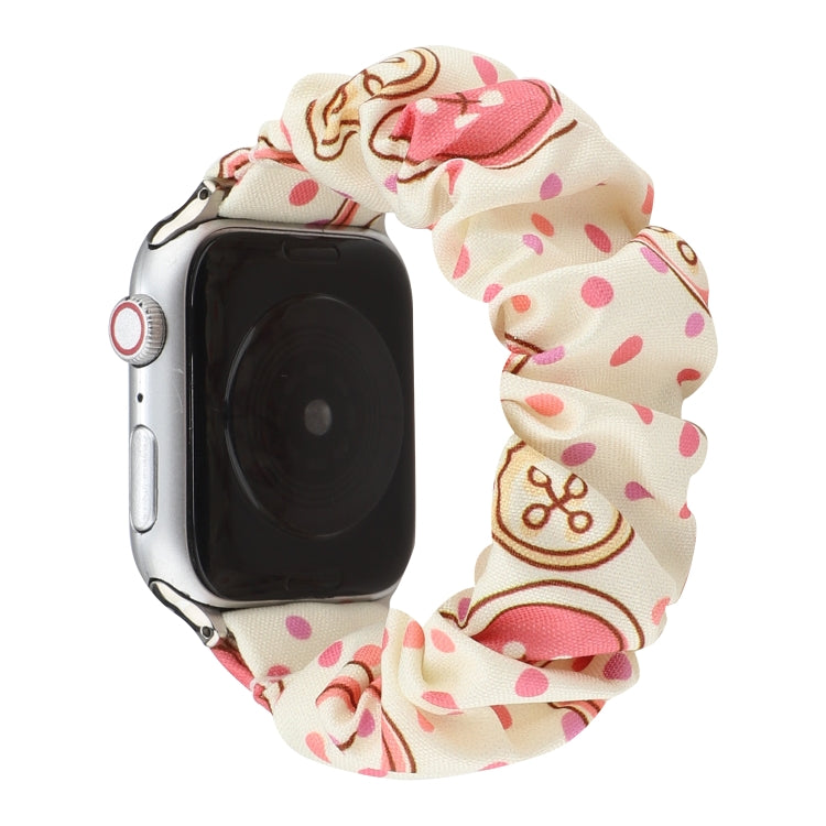Fabric Hair Ring Watch Band For Apple Watch Series 9&8&7 41mm / SE 3&SE 2&6&SE&5&4 40mm / 3&2&1 38mm(9) by buy2fix