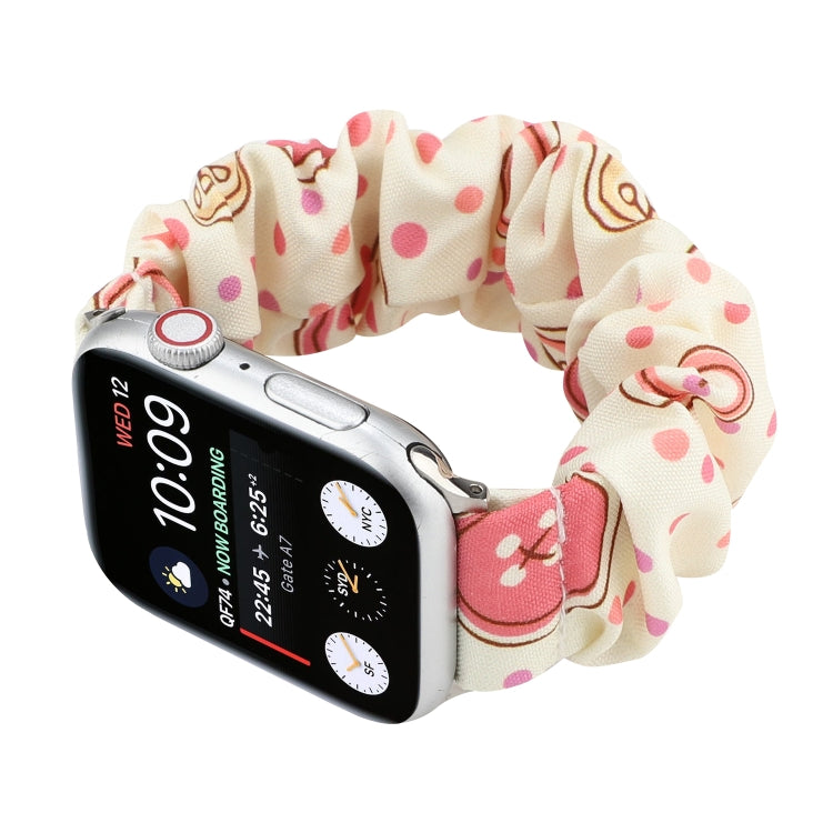 Fabric Hair Ring Watch Band For Apple Watch Series 9&8&7 41mm / SE 3&SE 2&6&SE&5&4 40mm / 3&2&1 38mm(9) by buy2fix