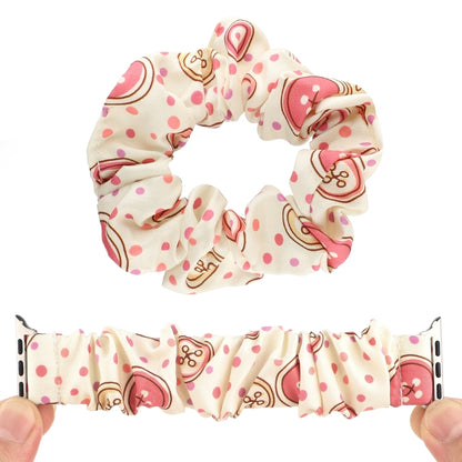 Fabric Hair Ring Watch Band For Apple Watch Series 9&8&7 41mm / SE 3&SE 2&6&SE&5&4 40mm / 3&2&1 38mm(9) by buy2fix