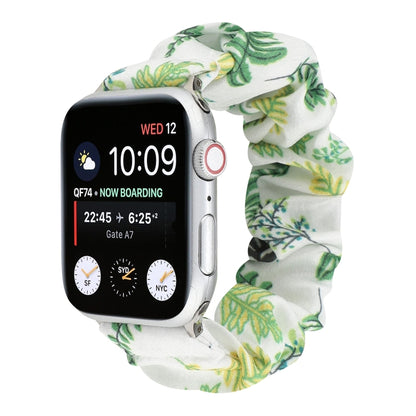 Fabric Hair Ring Watch Band For Apple Watch Series 9&8&7 41mm / SE 3&SE 2&6&SE&5&4 40mm / 3&2&1 38mm(10) by buy2fix