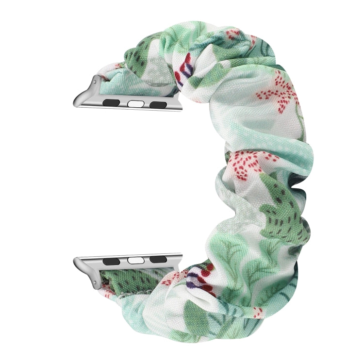 Fabric Hair Ring Watch Band For Apple Watch Series 9&8&7 41mm / SE 3&SE 2&6&SE&5&4 40mm / 3&2&1 38mm(12) by buy2fix