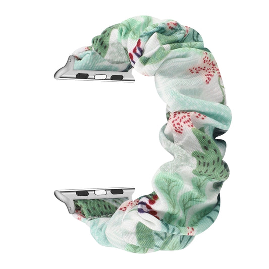 Fabric Hair Ring Watch Band For Apple Watch Series 9&8&7 41mm / SE 3&SE 2&6&SE&5&4 40mm / 3&2&1 38mm(12) by buy2fix